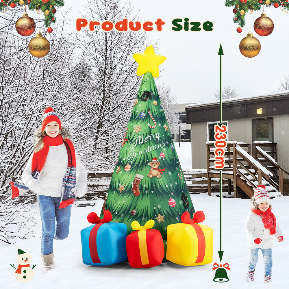 ZUNI Christmas Inflatable Tree 2.3M Xmas Outdoor Decoration LED Lights - Sunyee