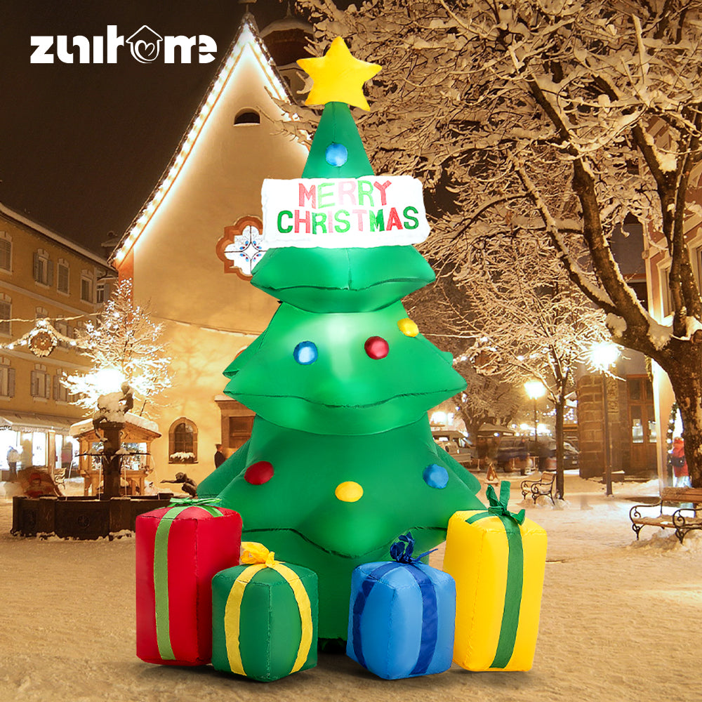 ZUNI Christmas Inflatable Tree 1.5M Xmas Outdoor Decoration LED Lights - Sunyee