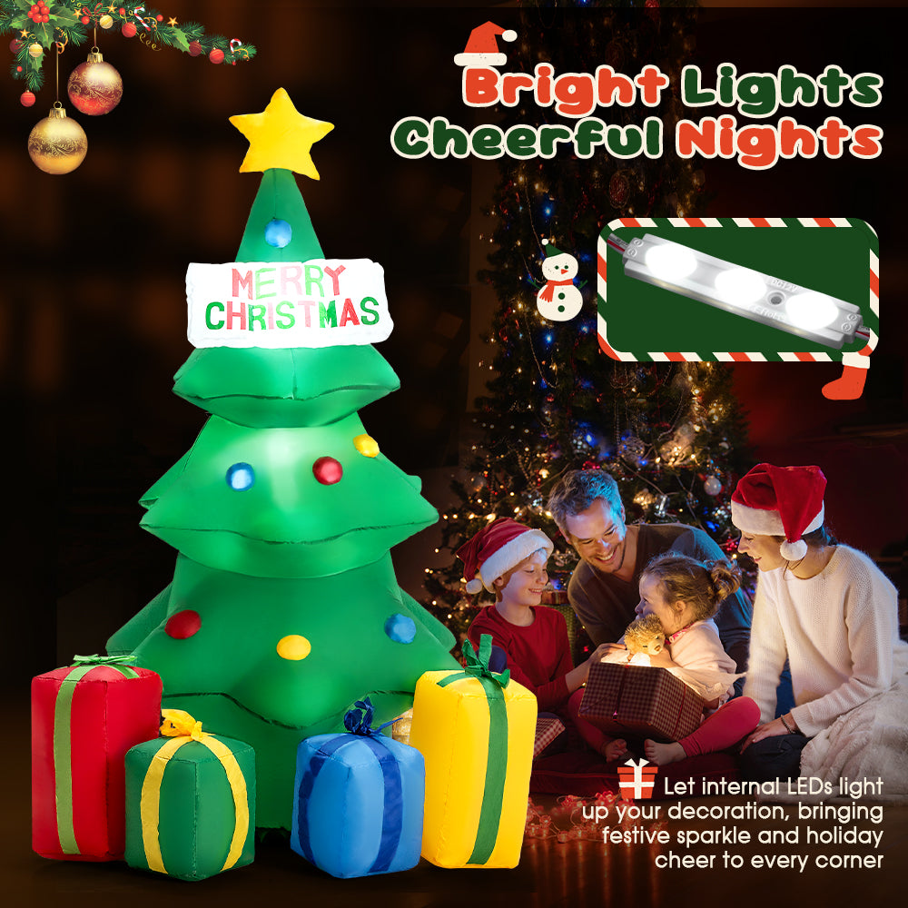 ZUNI Christmas Inflatable Tree 1.5M Xmas Outdoor Decoration LED Lights - Sunyee
