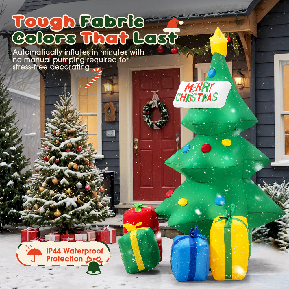 ZUNI Christmas Inflatable Tree 1.5M Xmas Outdoor Decoration LED Lights - Sunyee