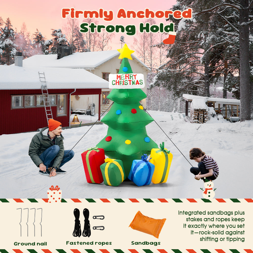 ZUNI Christmas Inflatable Tree 1.5M Xmas Outdoor Decoration LED Lights - Sunyee