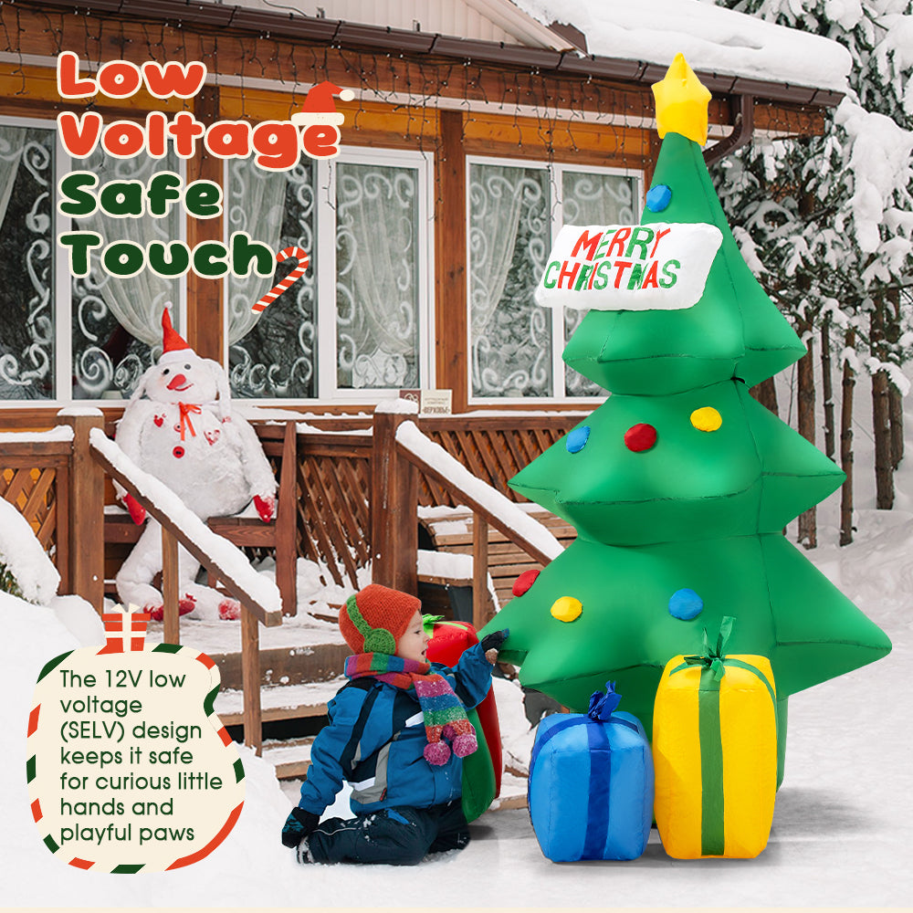 ZUNI Christmas Inflatable Tree 1.5M Xmas Outdoor Decoration LED Lights - Sunyee
