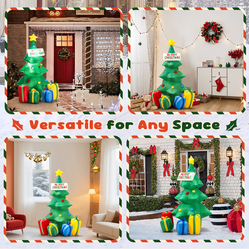 ZUNI Christmas Inflatable Tree 1.5M Xmas Outdoor Decoration LED Lights - Sunyee