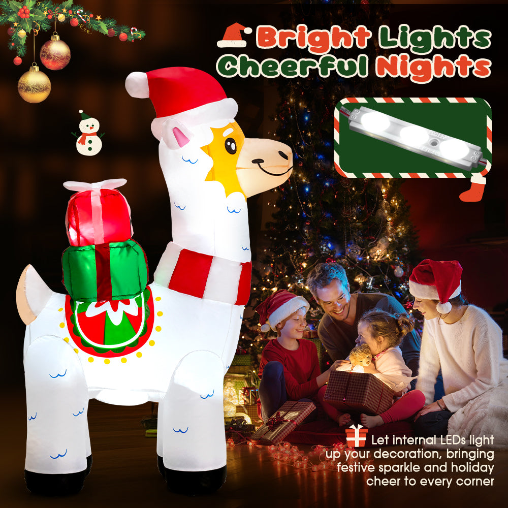 ZUNI Christmas Inflatable 1.8M Reindeer Xmas Outdoor Decoration LED Lights - Sunyee