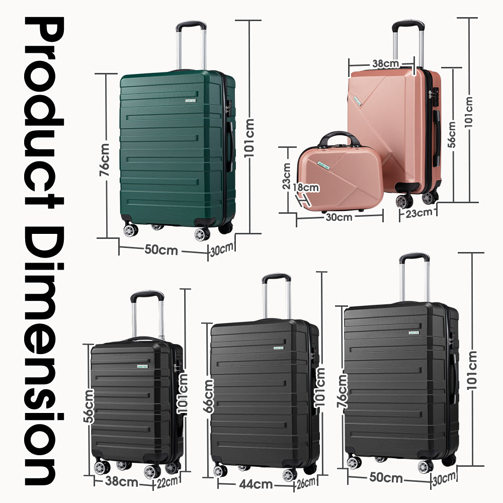 ZUNI 1/2/3PCS Luggage Suitcase Trolley Set Travel TSA Lock Storage Hard Case - Sunyee