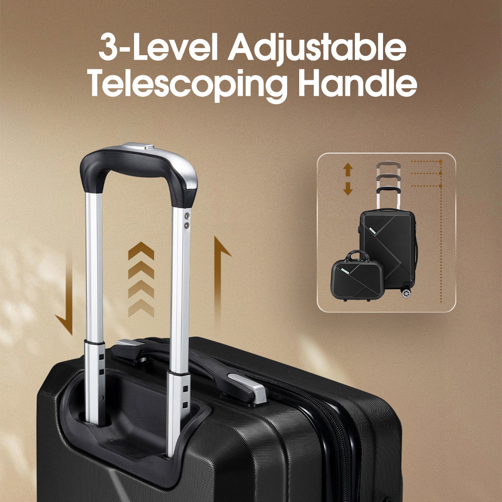 ZUNI 1/2/3PCS Luggage Suitcase Trolley Set Travel TSA Lock Storage Hard Case - Sunyee