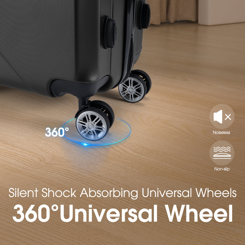 ZUNI 1/2/3PCS Luggage Suitcase Trolley Set Travel TSA Lock Storage Hard Case - Sunyee