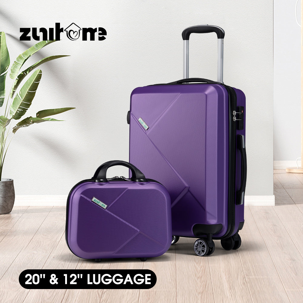 ZUNI 1/2/3PCS Luggage Suitcase Trolley Set Travel TSA Lock Storage Hard Case - Sunyee