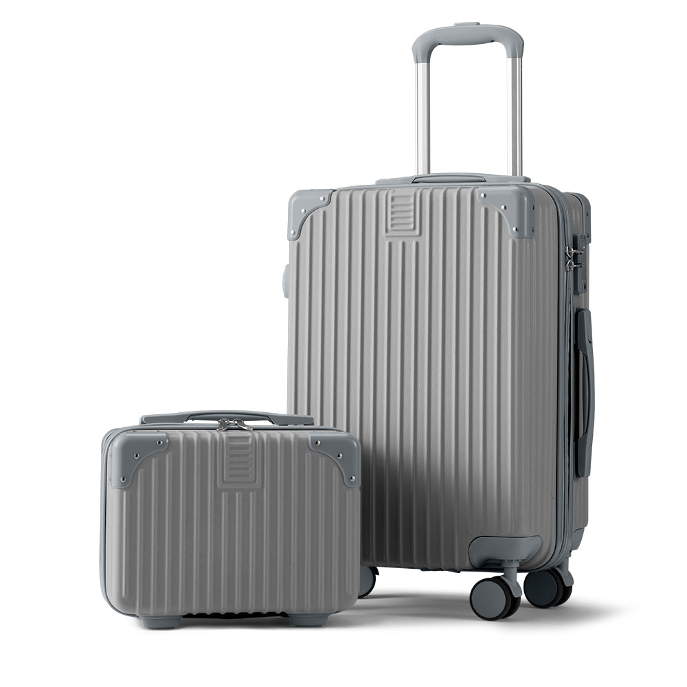 ZUNI 1/2/4PCS Luggage Suitcase Trolley Set Travel TSA Lock Storage Hard Case - Sunyee