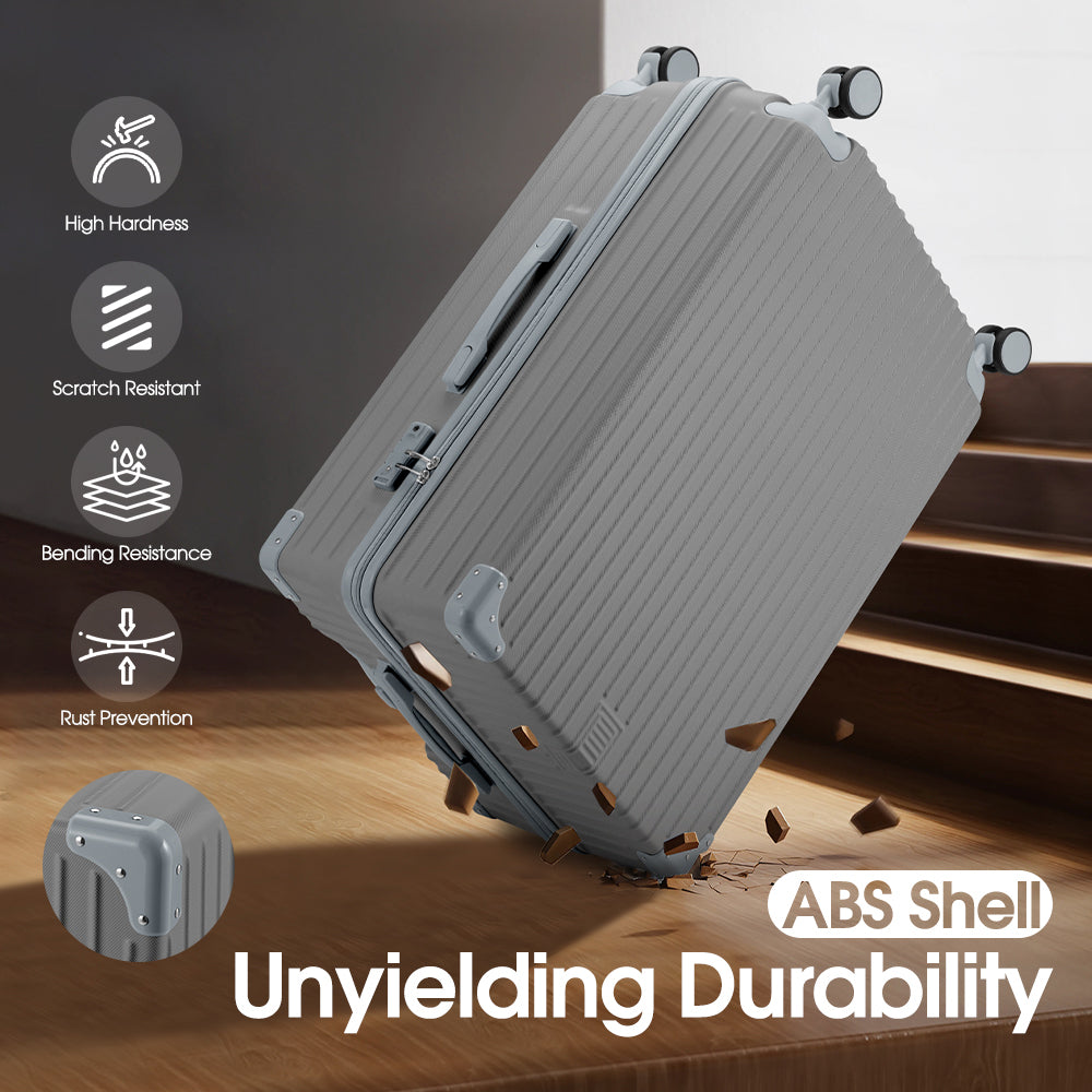 ZUNI 1/2/4PCS Luggage Suitcase Trolley Set Travel TSA Lock Storage Hard Case - Sunyee