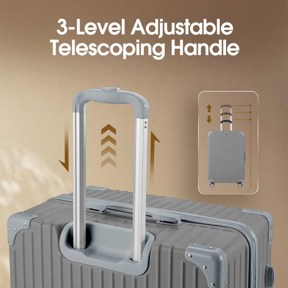 ZUNI 1/2/4PCS Luggage Suitcase Trolley Set Travel TSA Lock Storage Hard Case - Sunyee