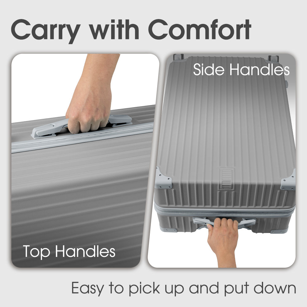 ZUNI 1/2/4PCS Luggage Suitcase Trolley Set Travel TSA Lock Storage Hard Case - Sunyee