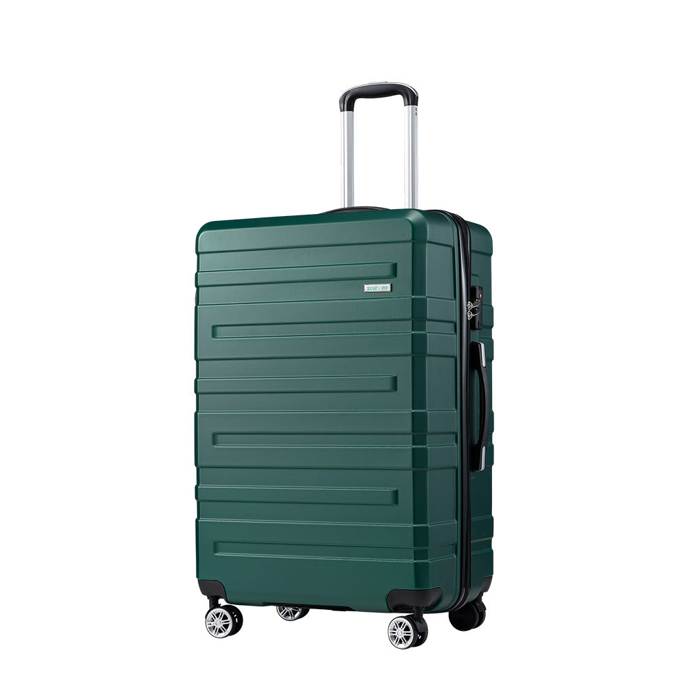 ZUNI 28" Luggage Suitcase Trolley Set Travel TSA Lock Storage Hard Case Green - Sunyee
