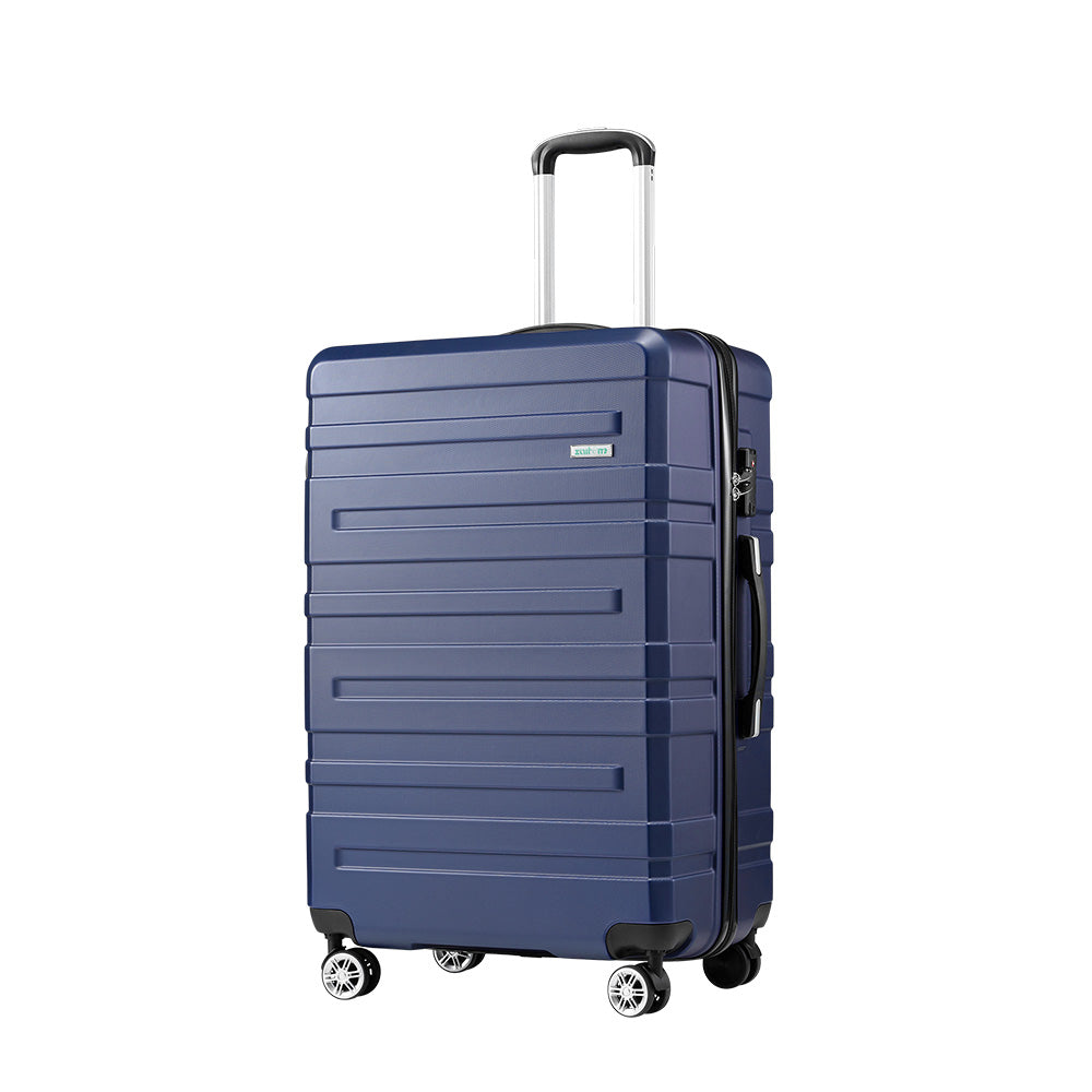 ZUNI 28" Luggage Suitcase Trolley Set Travel TSA Lock Storage Hard Case Navy - Sunyee