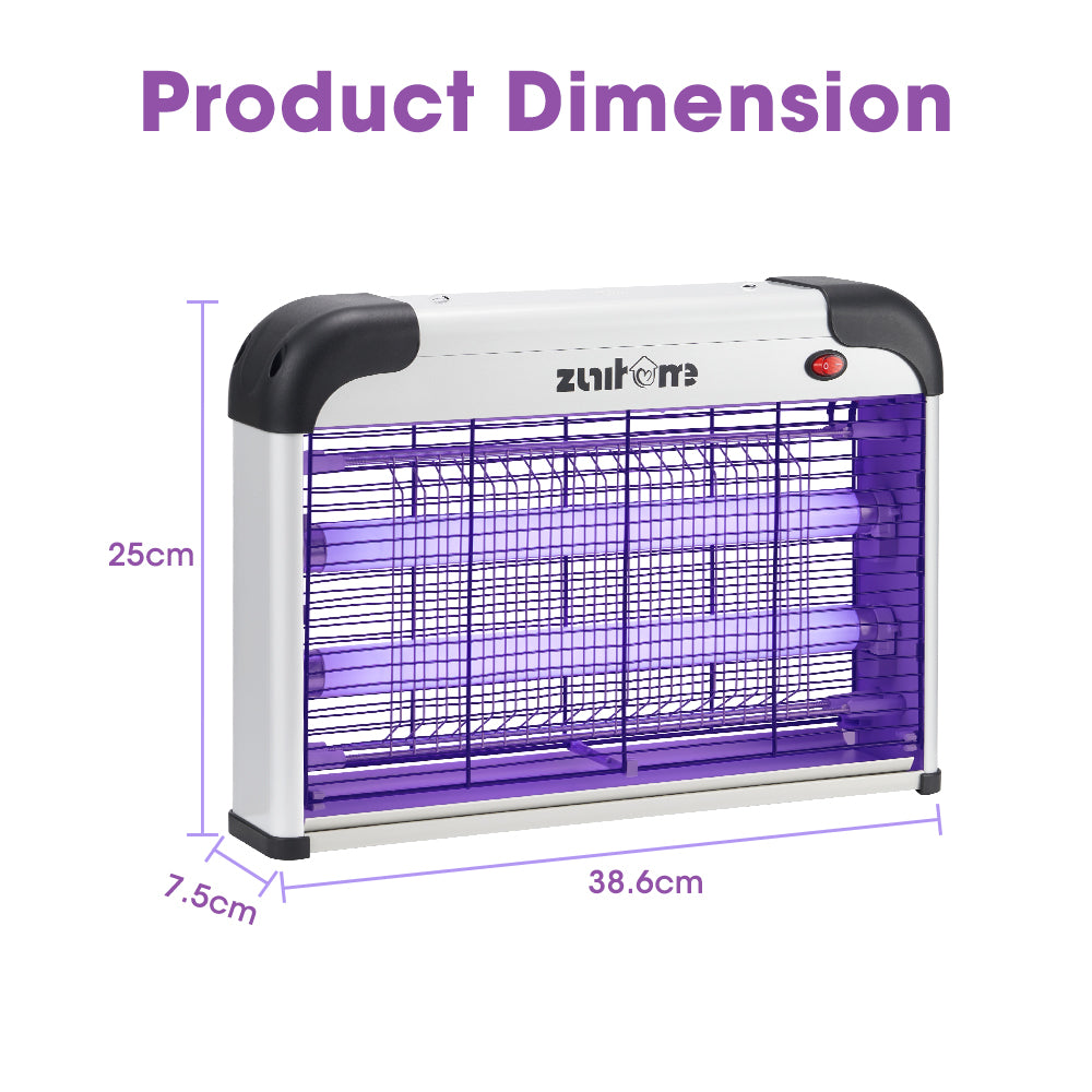 ZUNI Electric UV Mosquito Fly Insect Killer Bug Zapper Trap Light Lamp 20W - Sunyee