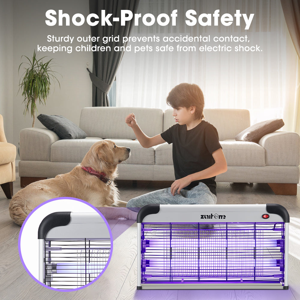 ZUNI Electric UV Mosquito Fly Insect Killer Bug Zapper Trap Light Lamp 30W - Sunyee