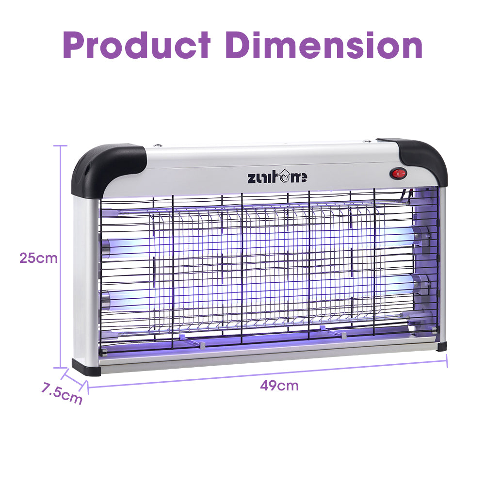ZUNI Electric UV Mosquito Fly Insect Killer Bug Zapper Trap Light Lamp 30W - Sunyee
