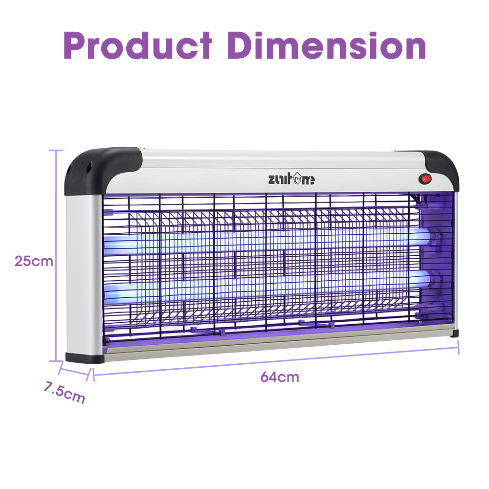 ZUNI Electric UV Mosquito Fly Insect Killer Bug Zapper Trap Light Lamp 40W - Sunyee