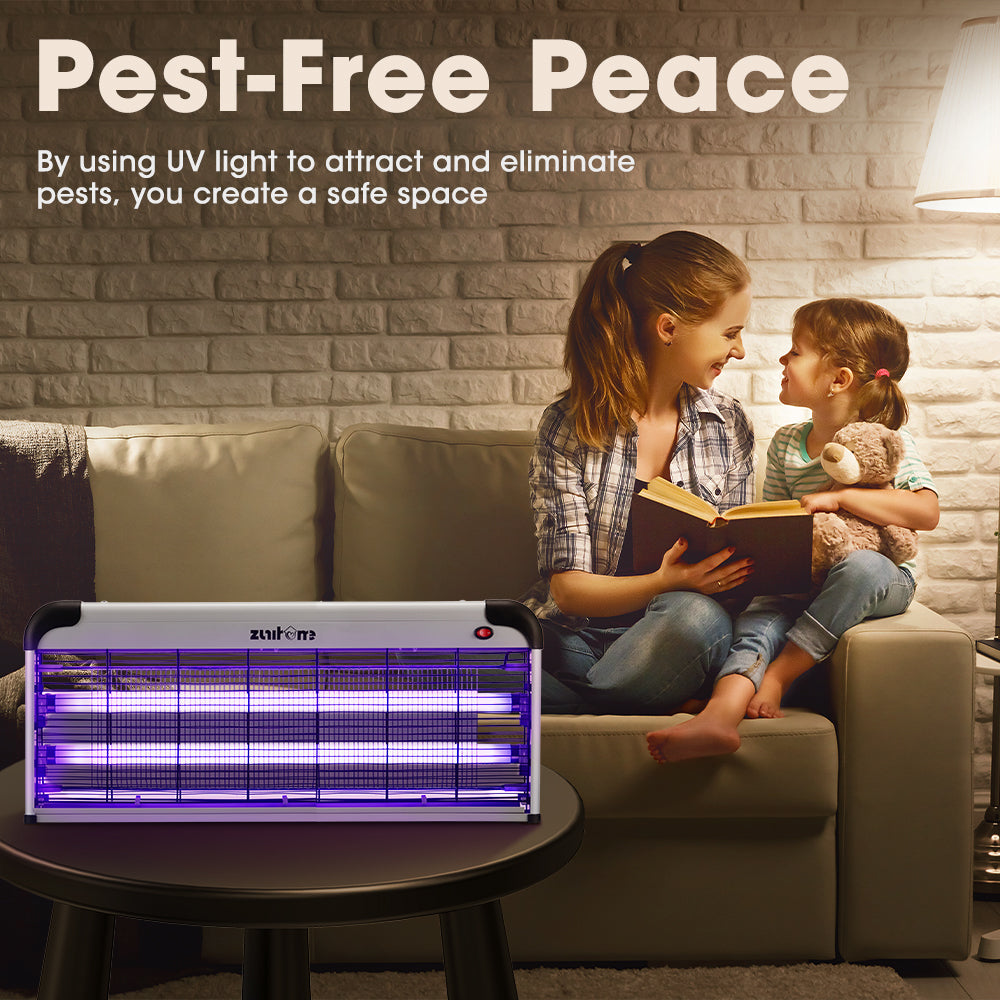 ZUNI Electric UV Mosquito Fly Insect Killer Bug Zapper Trap Light Lamp 20/30/40W - Sunyee