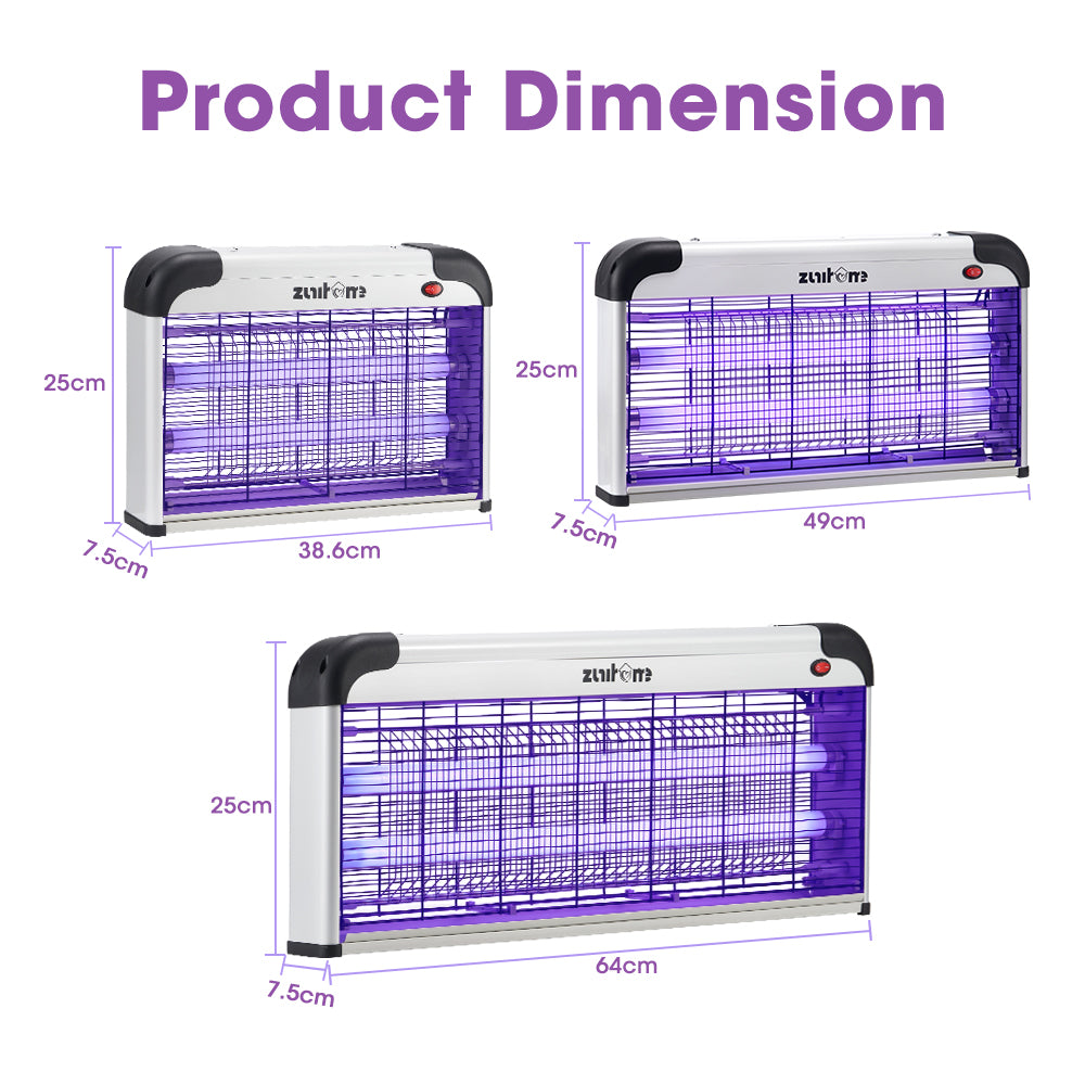 ZUNI Electric UV Mosquito Fly Insect Killer Bug Zapper Trap Light Lamp 20/30/40W - Sunyee