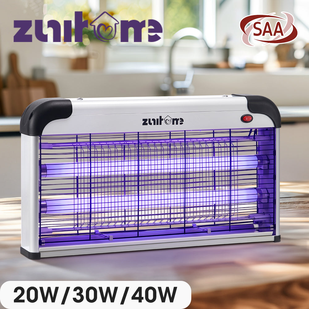 ZUNI Electric UV Mosquito Fly Insect Killer Bug Zapper Trap Light Lamp 20/30/40W - Sunyee