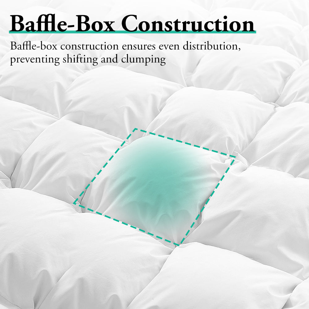 ZUNI Microfiber Quilt 420GSM Duvet Doona Winter Summer Soft Quilt Double - Sunyee
