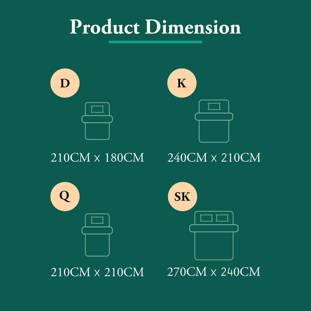 ZUNI Microfiber Quilt 420GSM Duvet Doona Winter Summer Soft Quilt - Sunyee