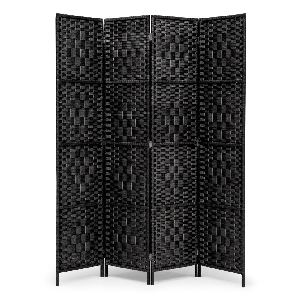 ZUNI 4/6/8 Panel Room Divider Privacy Screen Foldable Black/Brown/White/Natural - Sunyee