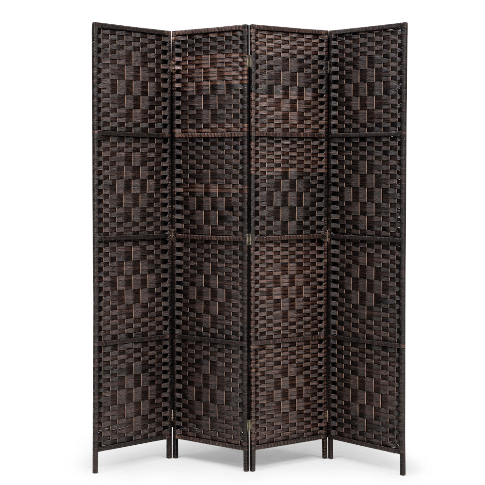 ZUNI 4/6/8 Panel Room Divider Privacy Screen Foldable Black/Brown/White/Natural - Sunyee