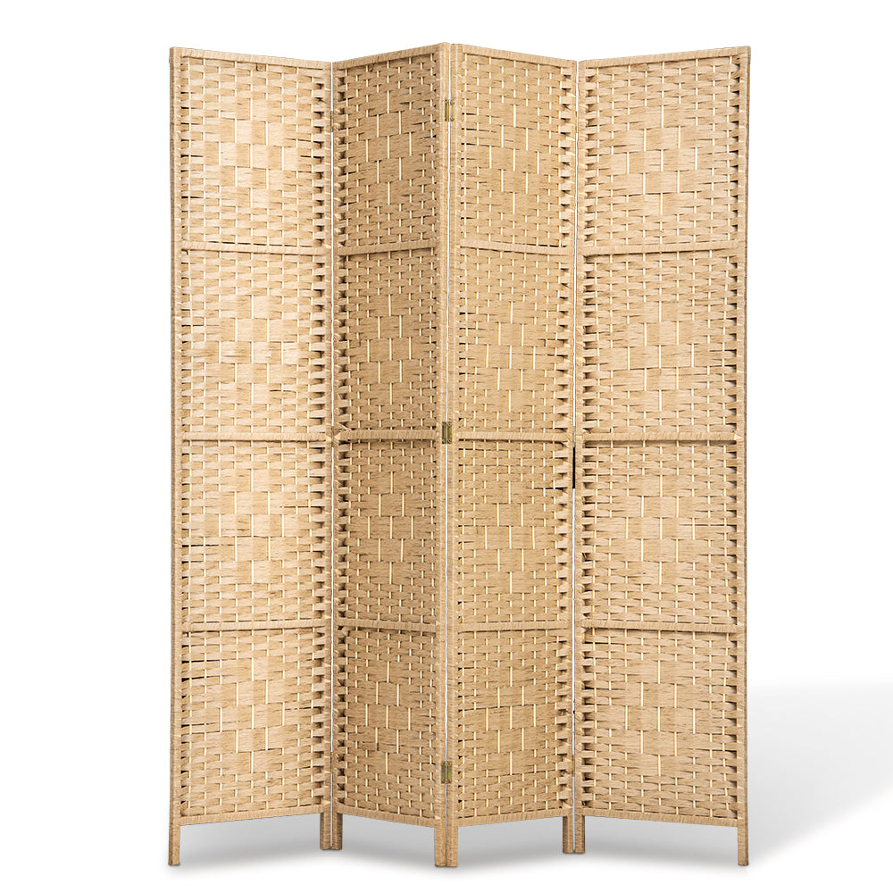 ZUNI 4/6/8 Panel Room Divider Privacy Screen Foldable Black/Brown/White/Natural - Sunyee