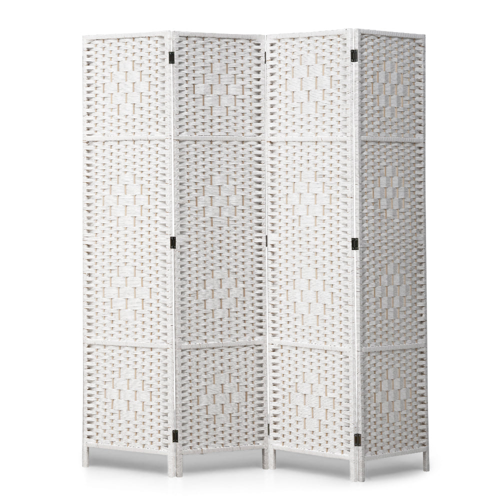 ZUNI 4/6/8 Panel Room Divider Privacy Screen Foldable Black/Brown/White/Natural - Sunyee