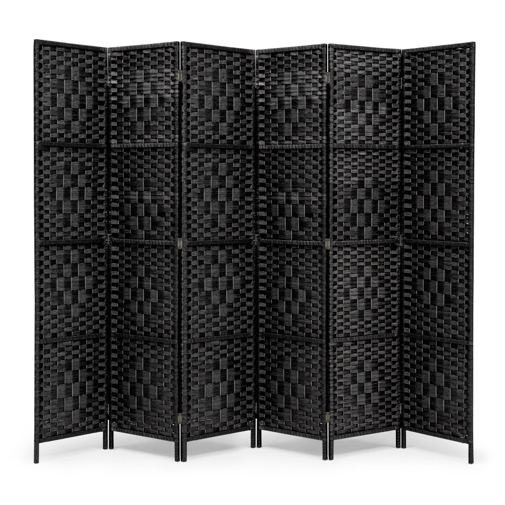 ZUNI 4/6/8 Panel Room Divider Privacy Screen Foldable Black/Brown/White/Natural - Sunyee