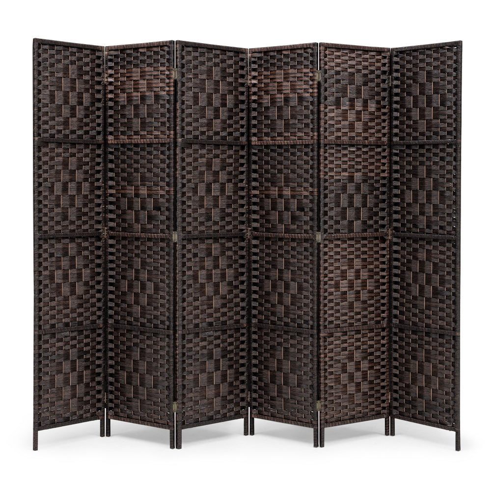 ZUNI 4/6/8 Panel Room Divider Privacy Screen Foldable Black/Brown/White/Natural - Sunyee