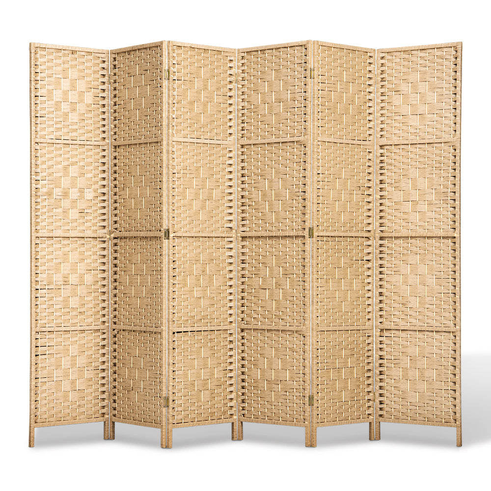 ZUNI 4/6/8 Panel Room Divider Privacy Screen Foldable Black/Brown/White/Natural - Sunyee