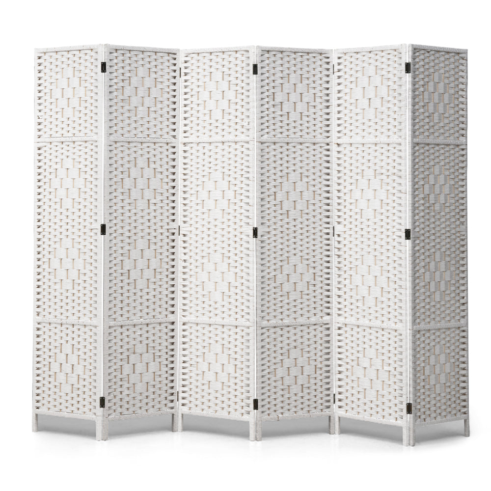 ZUNI 4/6/8 Panel Room Divider Privacy Screen Foldable Black/Brown/White/Natural - Sunyee