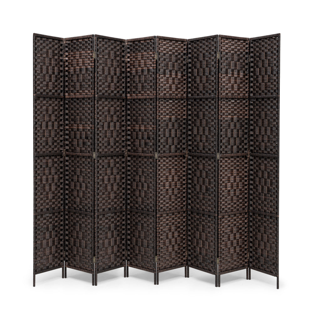 ZUNI 4/6/8 Panel Room Divider Privacy Screen Foldable Black/Brown/White/Natural - Sunyee