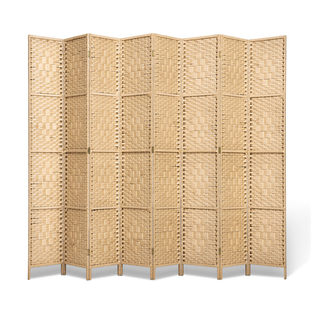 ZUNI 4/6/8 Panel Room Divider Privacy Screen Foldable Black/Brown/White/Natural - Sunyee