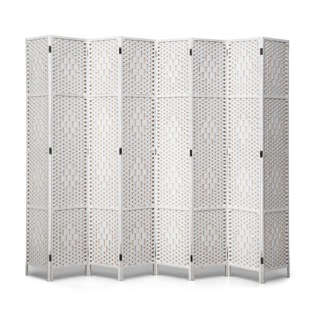 ZUNI 4/6/8 Panel Room Divider Privacy Screen Foldable Black/Brown/White/Natural - Sunyee