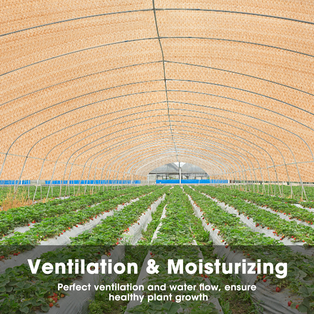 ZUNI 90% UV Shade Cloth Shade Sail Heavy Duty Garden Mesh Roll 3.66x20M Beige - Sunyee