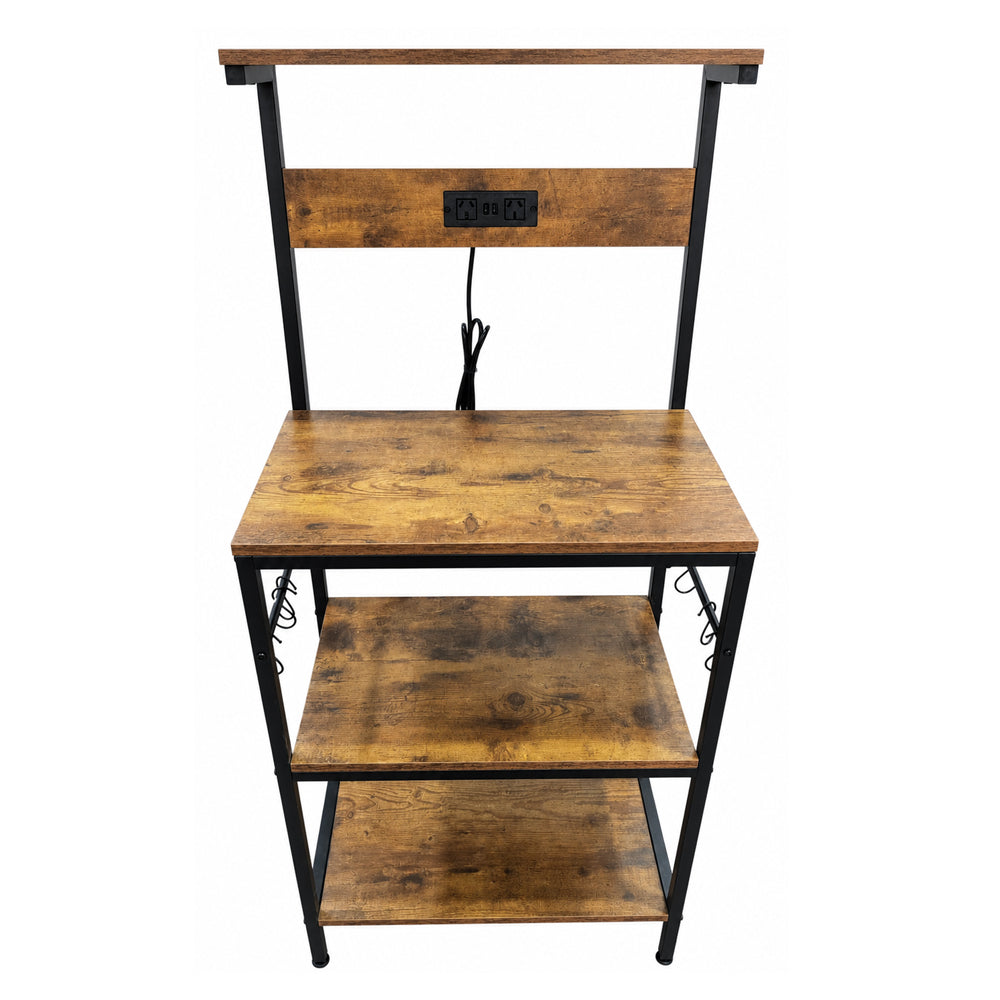 Kitchen Bakers Rack with Power Outlet