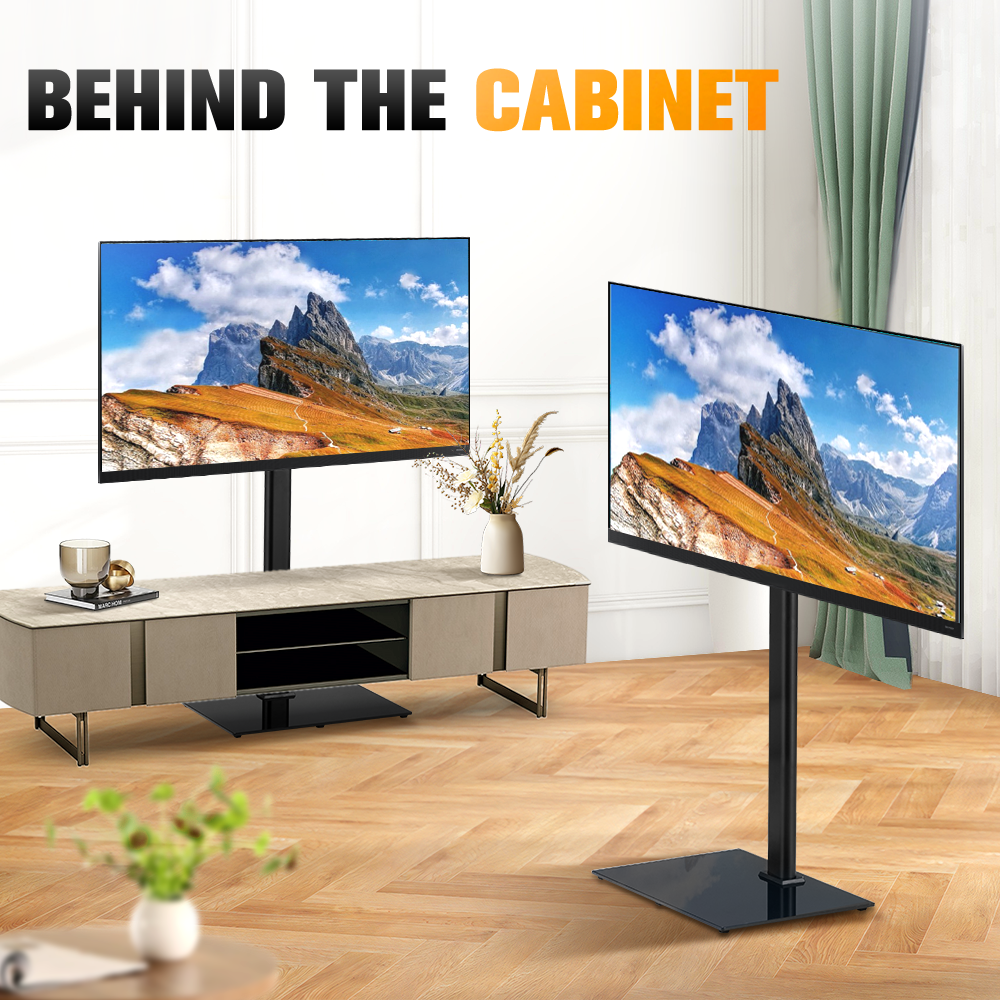 ZUNI TV Stand for 32-65 inch TVs up to 40kg Height Adjustable for Bedroom Office - Sunyee
