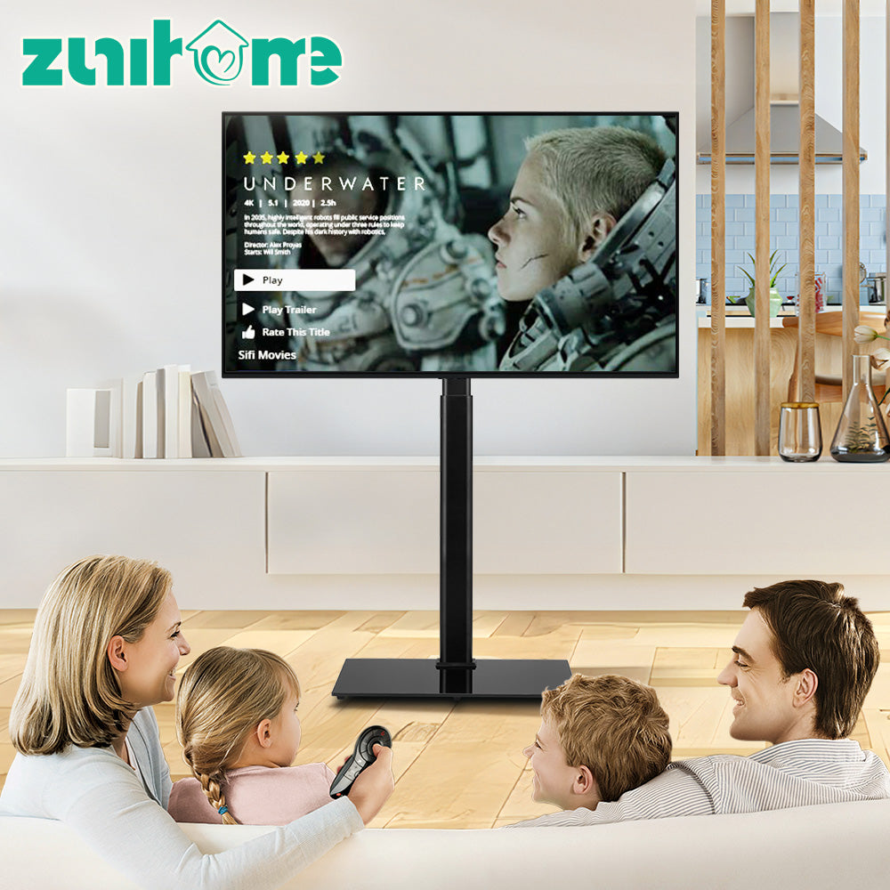 ZUNI TV Stand for 32-65 inch TVs up to 40kg Height Adjustable for Bedroom Office - Sunyee