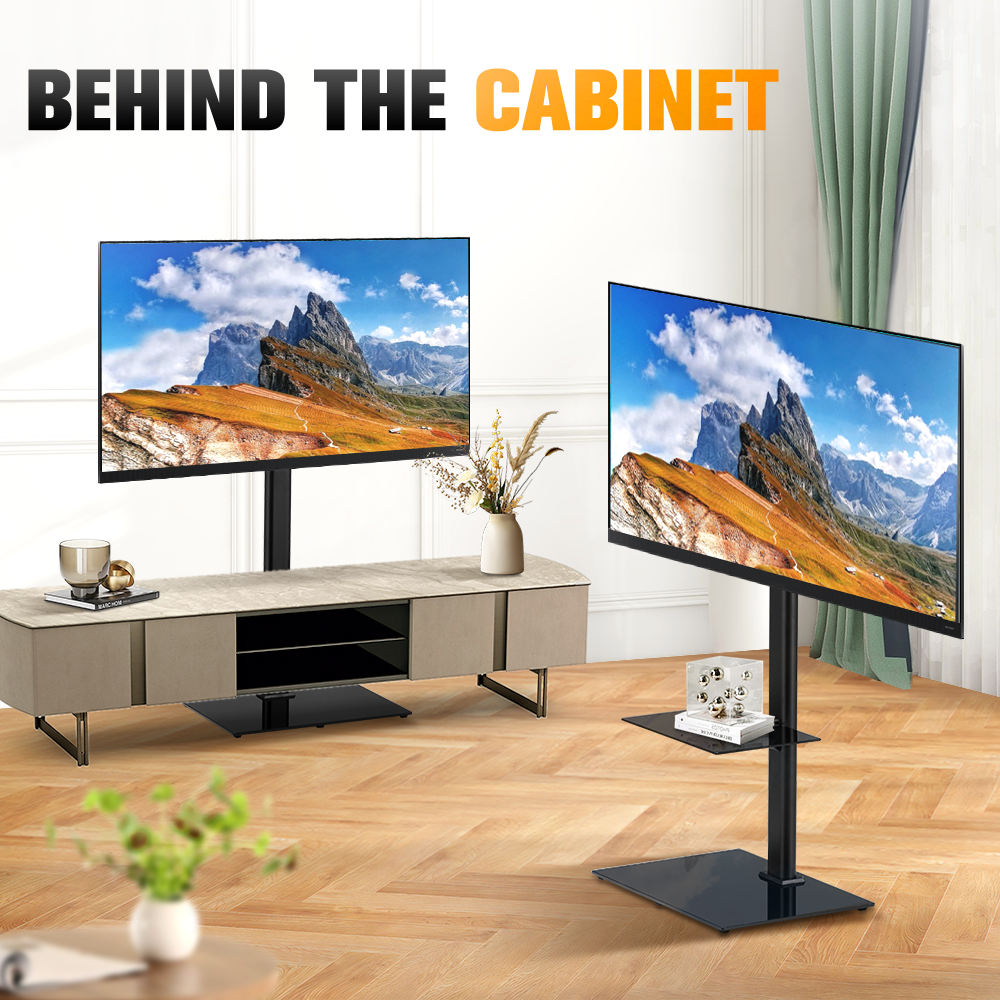 ZUNI TV Stand with Laptop Shelf for 32-65 inch TVs up to 40kg for Bedroom Office - Sunyee