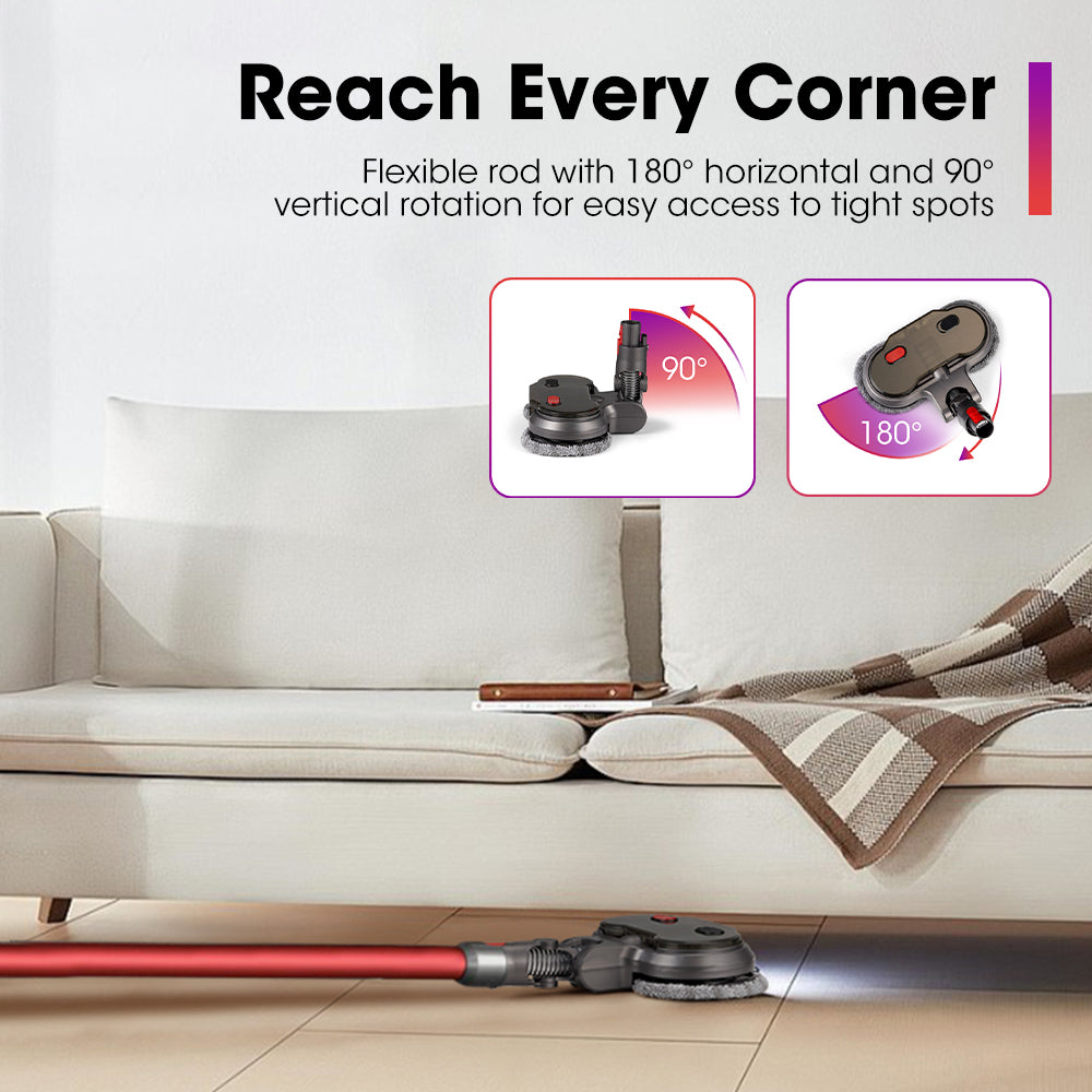 ZUNI Electric Mop Head for Dyson V7 V8 V10 V11 V15 Vacuum Cleaners 6 Pads - Sunyee