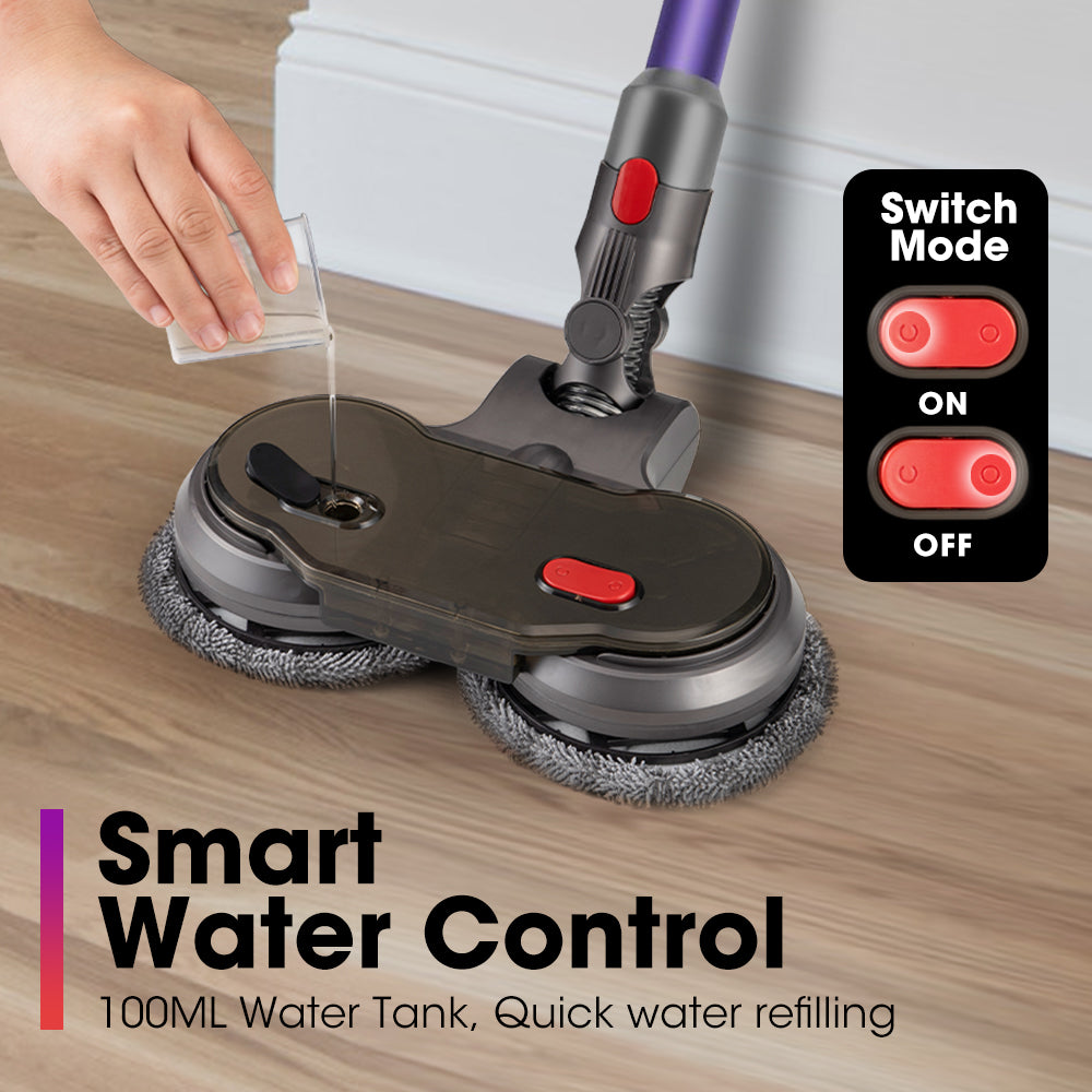 ZUNI Electric Mop Head for Dyson V7 V8 V10 V11 V15 Vacuum Cleaners 6 Pads - Sunyee