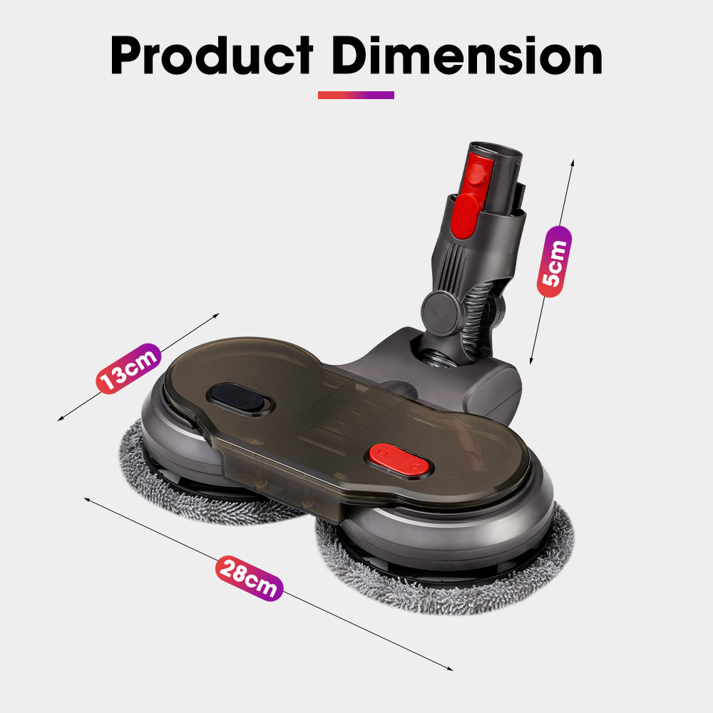 ZUNI Electric Mop Head for Dyson V7 V8 V10 V11 V15 Vacuum Cleaners 6 Pads - Sunyee