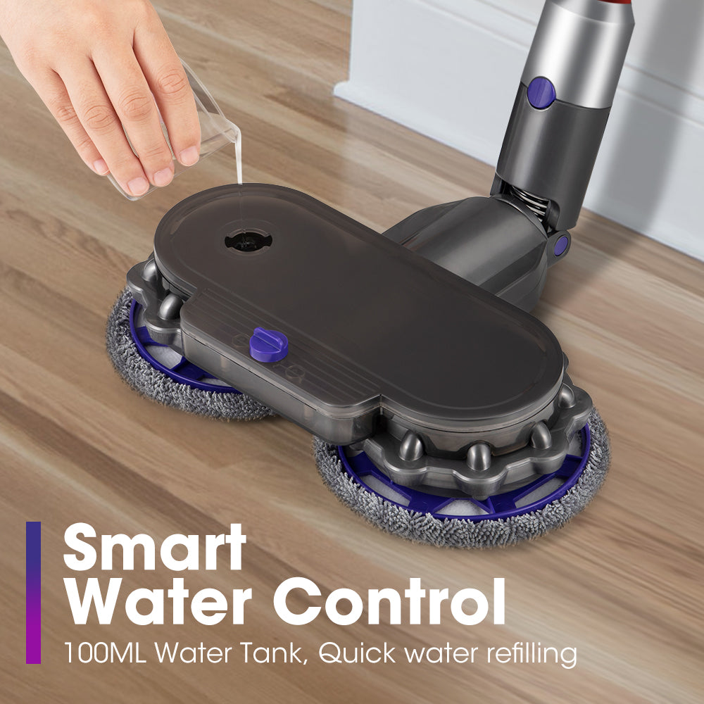 ZUNI 6 Pads Electric Mop Head for Dyson V7 V8 V10 V11 V15 Vacuum Cleaners - Sunyee