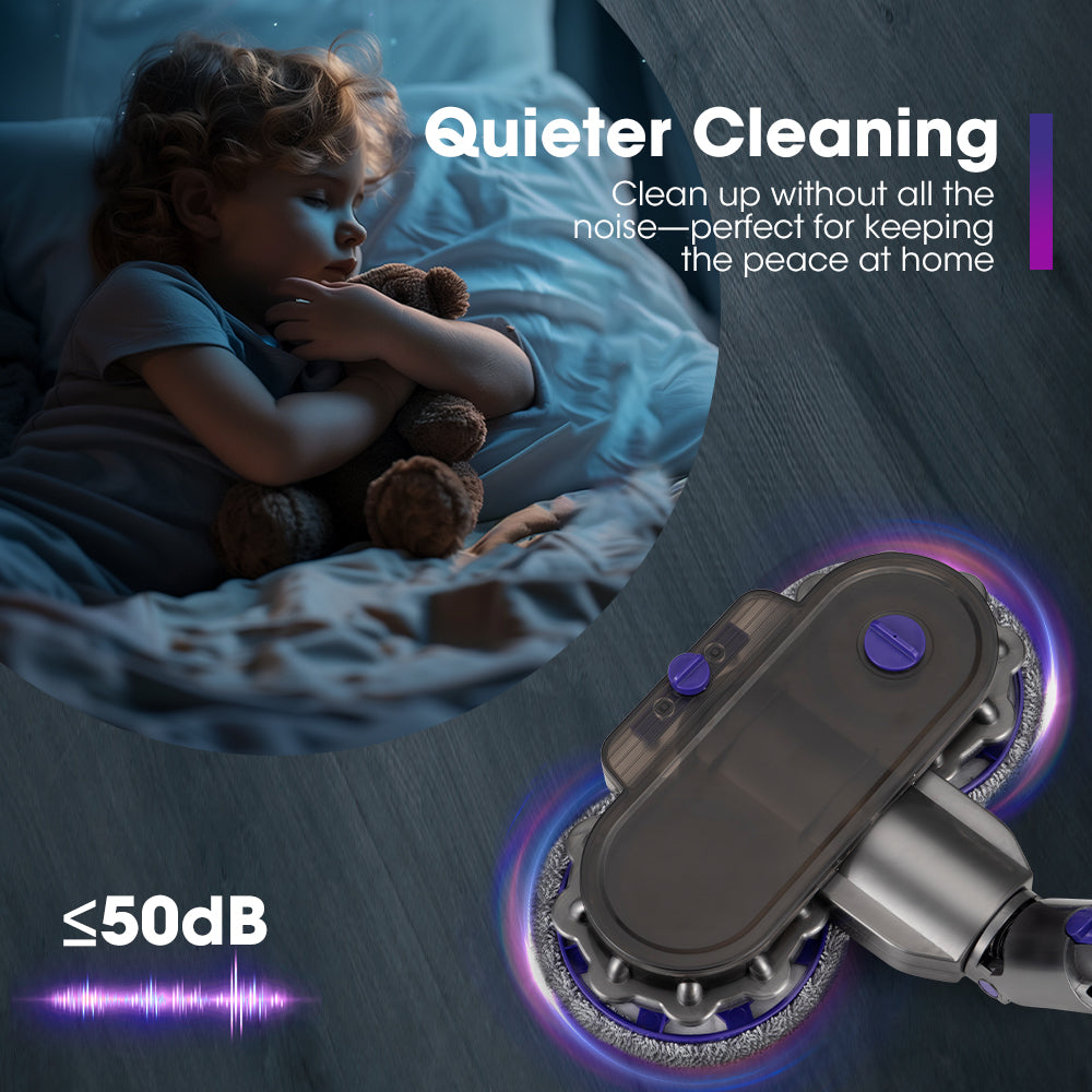 ZUNI 6 Pads Electric Mop Head for Dyson V7 V8 V10 V11 V15 Vacuum Cleaners - Sunyee