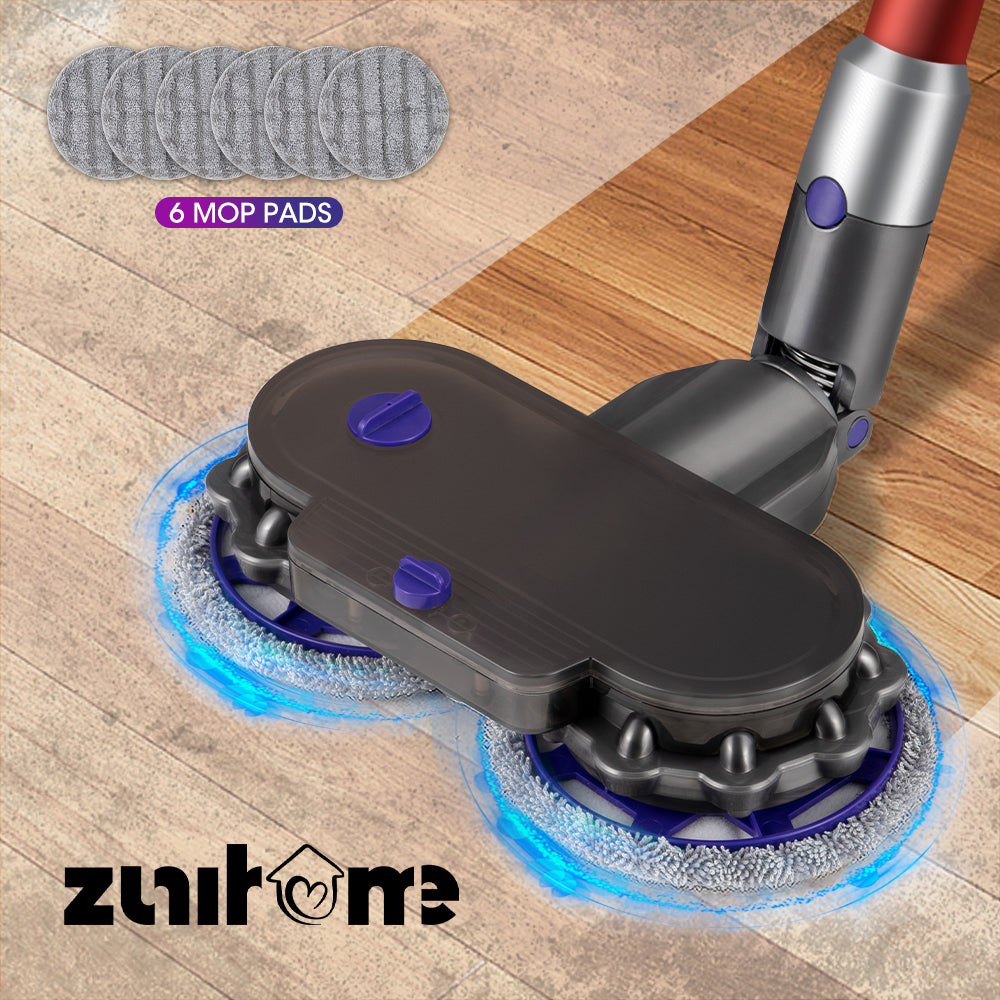ZUNI 6 Pads Electric Mop Head for Dyson V7 V8 V10 V11 V15 Vacuum Cleaners - Sunyee