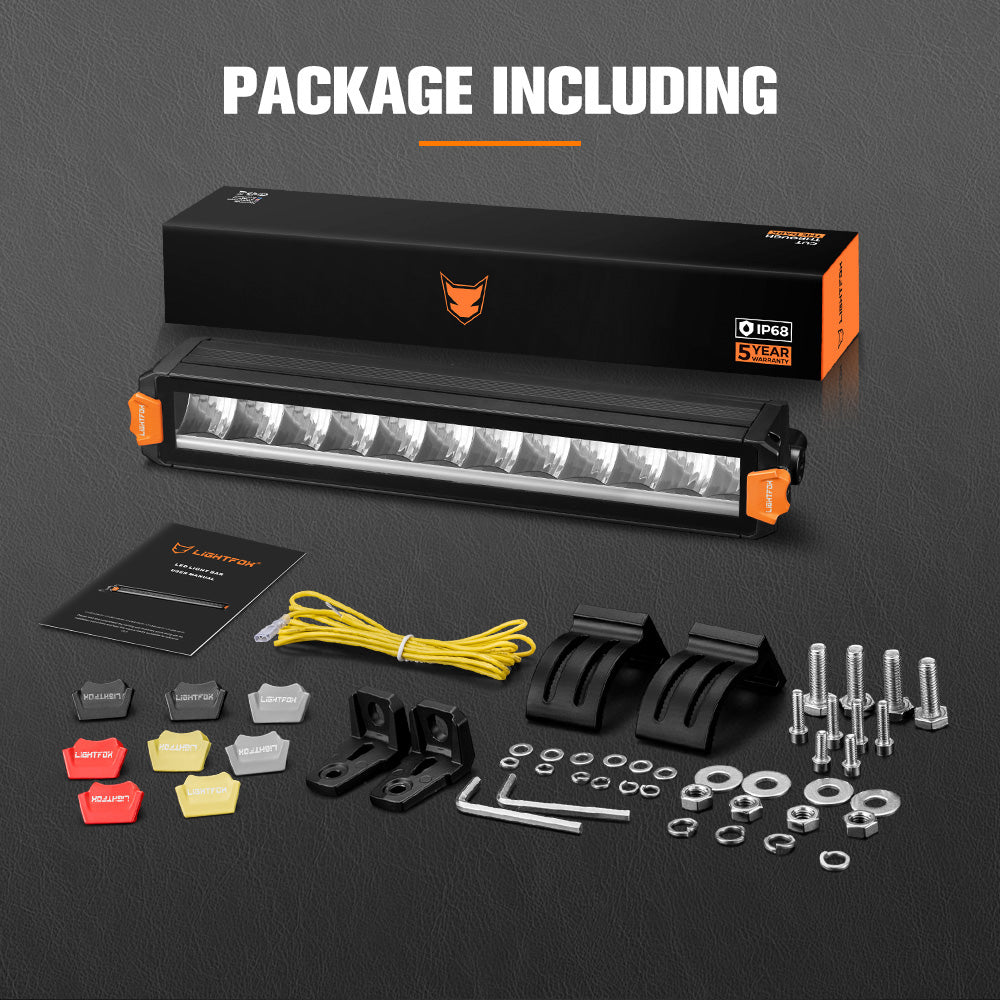 Lightfox Vertex Series 12inch LED Light Bar 1Lux@294m IP68 6,770 LM